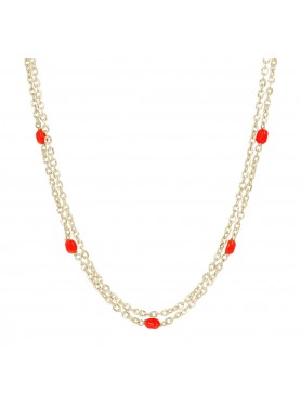 Etrusca Collana  con Corallo