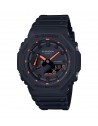 Orologio Casio G-SHOCK GA-2100-1A4ER nero con dettagli arancioni