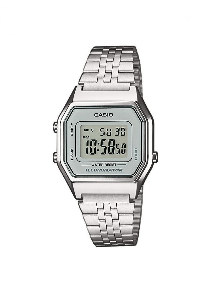 Orologio Casio Vintage digitale argentato LA680WEA-7EF