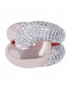 Vista frontale dell’anello intrecciato Bronzallure WSBZ00777WR