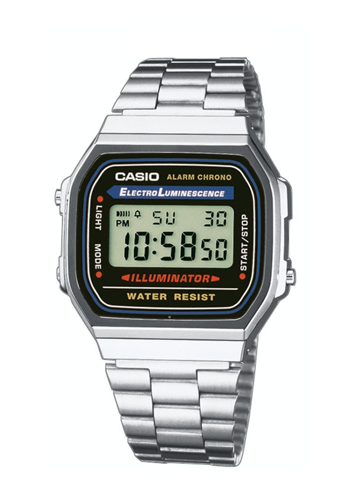 Orologio Casio Vintage digitale argentato A168WA-1YES