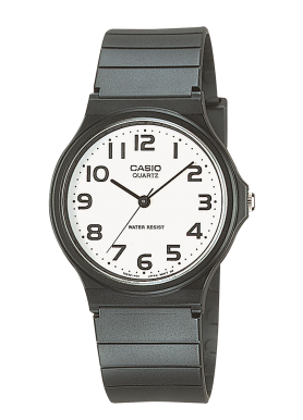 Orologio analogico Casio MQ-24-7B2LEG nero con quadrante bianco