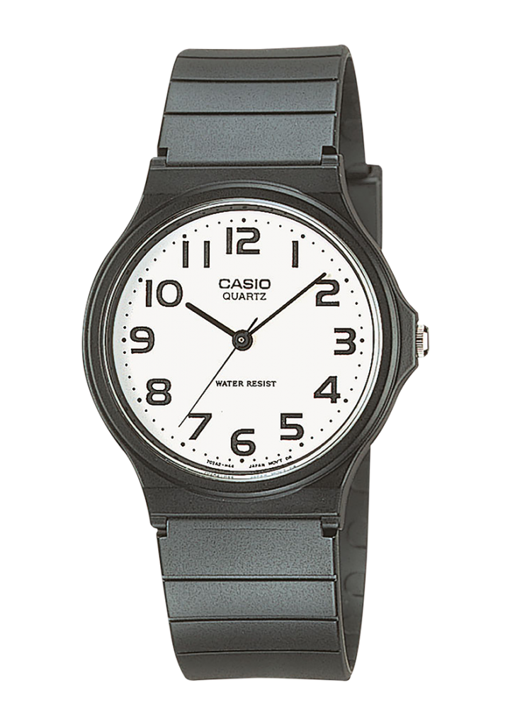Orologio analogico Casio MQ-24-7B2LEG nero con quadrante bianco