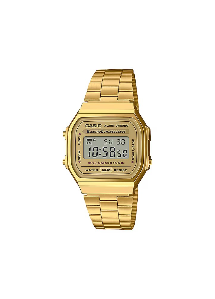 Orologio Casio Vintage digitale dorato A168WG-9EF