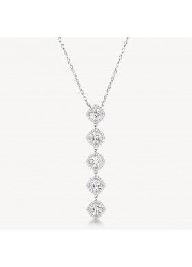 Girocollo Argento e Zirconi...