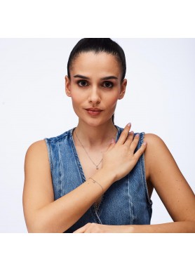 Set collana e bracciale Brosway Chakra BHKLE01 indossato