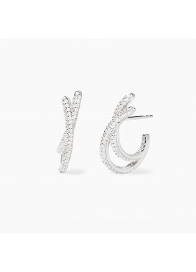 Orecchini  Pave'  in...