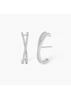 Orecchini  Pave'  in...
