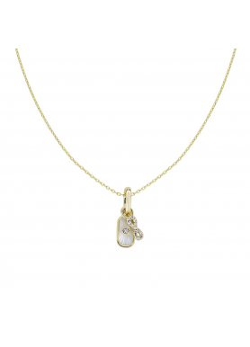 Collana in Ottone , Zirconi...