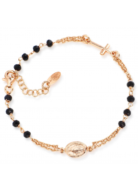 Bracciale rosario AMEN rosé...