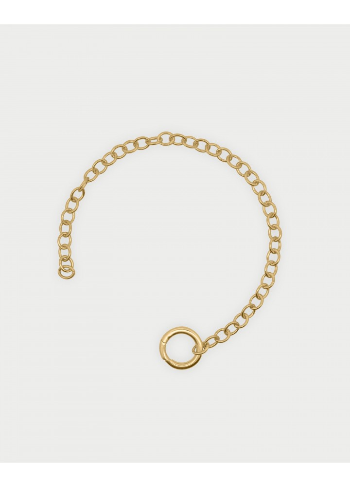 Bracciale Rue des Mille Charm Bar Rolò Chain con cerchio dorato