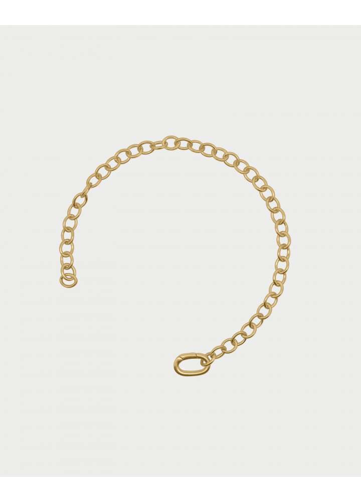 Bracciale Rue des Mille Charm Bar Rolò Chain con ovale dorato