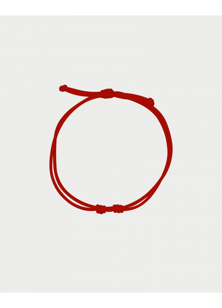 Bracciale Rue des Mille Charm Bar Soft Cord con cordino rosso