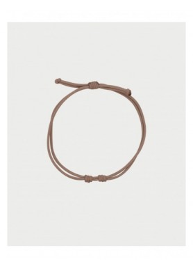 Bracciale Rue des Mille Charm Bar Soft Cord con cordino fango