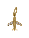 Charm Rue des Mille CharmBar Aereo dorato con zirconi — CB-LCN 107