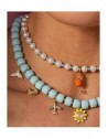 Charm Rue des Mille CharmBar Conchiglia dorata con zirconi — esempio di abbinamento; gli altri gioielli sono esclusi