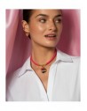 Charm Rue des Mille CharmBar Medaglia Circle XL MOM dorata con zirconi — esempio di abbinamento; gli altri gioielli sono esclusi