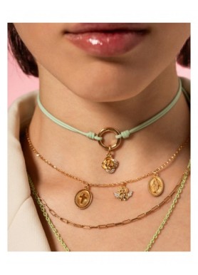 Charm Rue des Mille CharmBar Rosa, CB-LCN 20. Esempio di abbinamento: basi e altri gioielli non inclusi.