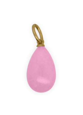 Charm Rue des Mille CharmBar Goccia Giada Pink rosa e dorata — CB-LCN 67