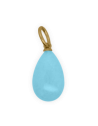 Charm Rue des Mille CharmBar Goccia Giada Sky azzurra e dorata — CB-LCN 68
