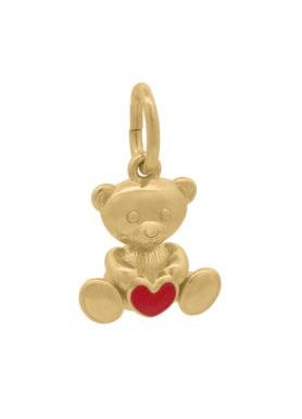 Charm Rue des Mille CharmBar Orso Berto dorato smaltato — CB-LCN 71