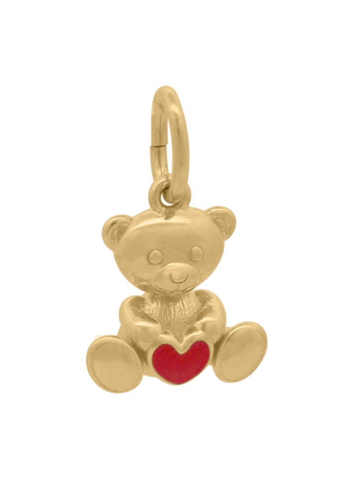 Charm Rue des Mille CharmBar Orso Berto dorato smaltato — CB-LCN 71