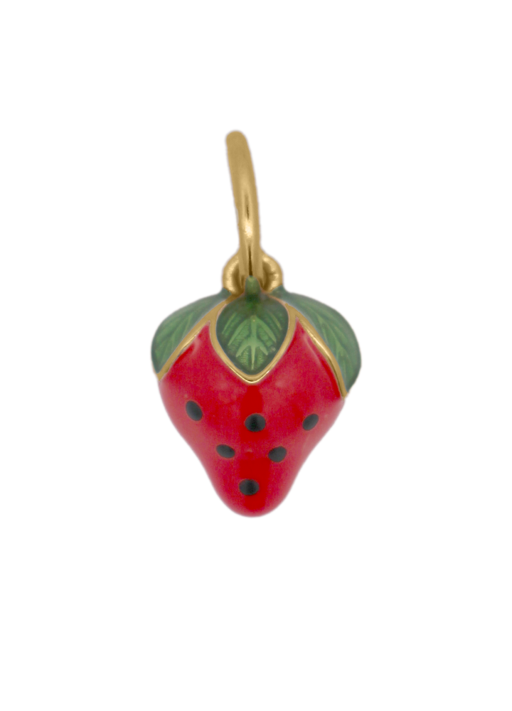 Charm Rue des Mille CharmBar Fragolina dorata smaltata — CB-LCN 83