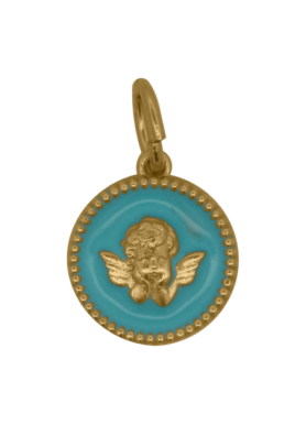 Charm Rue des Mille CharmBar Medaglia Angelo azzurra — CB-LCN 99