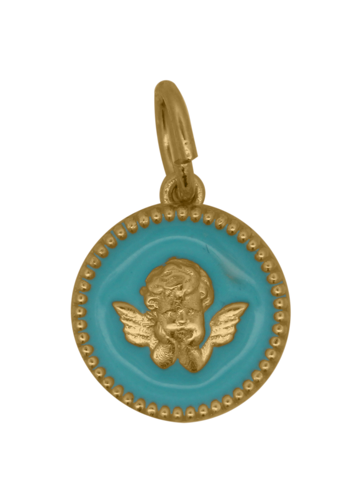 Charm Rue des Mille CharmBar Medaglia Angelo azzurra — CB-LCN 99
