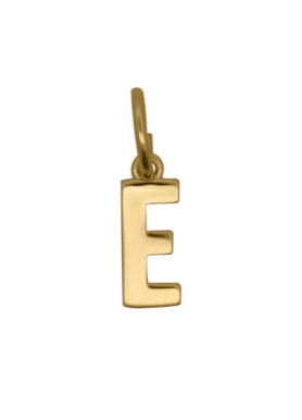 Charm Rue des Mille CharmBar Lettera E dorata — CB-LCN IN E
