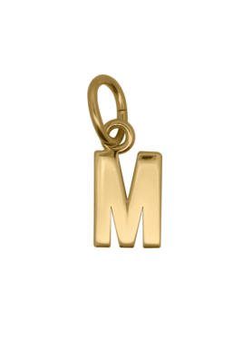 Charm Rue des Mille CharmBar Lettera M dorata — CB-LCN IN M