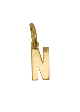 Charm Rue des Mille CharmBar Lettera N dorata — CB-LCN IN N