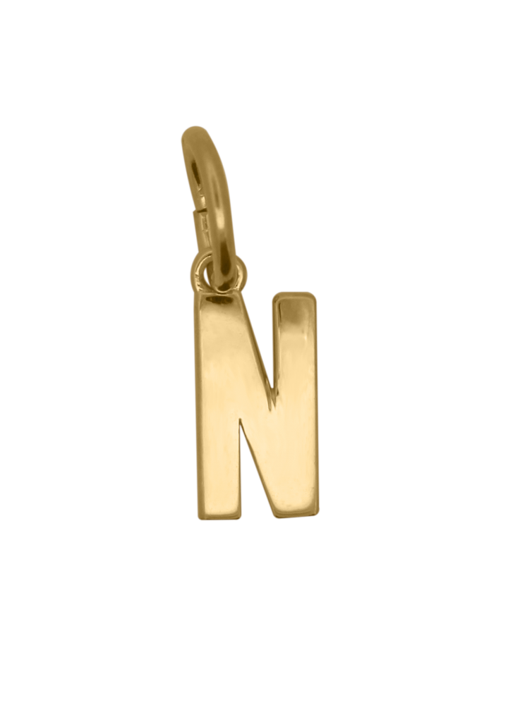 Charm Rue des Mille CharmBar Lettera N dorata — CB-LCN IN N