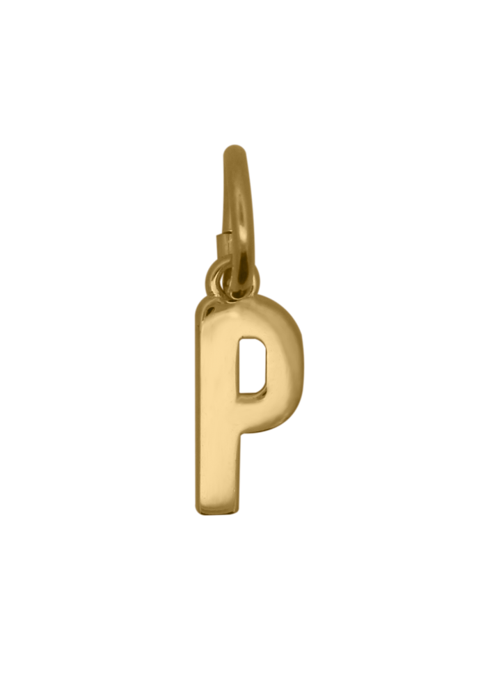 Charm Rue des Mille CharmBar Lettera P dorata — CB-LCN IN P