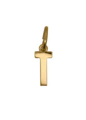 Charm Rue des Mille CharmBar Lettera T dorata — CB-LCN IN T