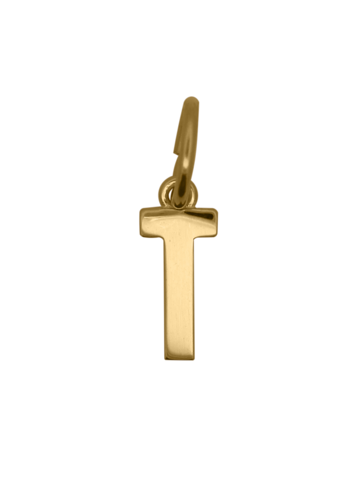 Charm Rue des Mille CharmBar Lettera T dorata — CB-LCN IN T