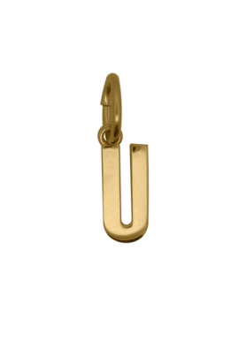 Charm Rue des Mille CharmBar Lettera U dorata — CB-LCN IN U