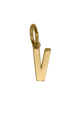 Charm Rue des Mille CharmBar Lettera V dorata — CB-LCN IN V