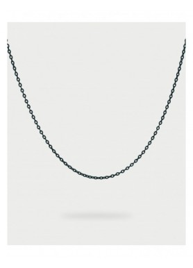 Collana Rue des Mille Charm Bar Chain smaltata nera