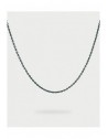 Collana Rue des Mille Charm Bar Chain smaltata nera