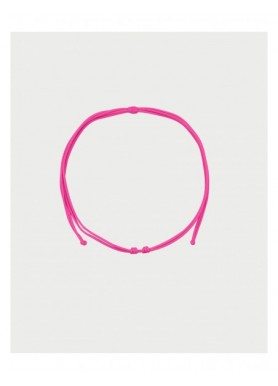 Girocollo Rue des Mille Charm Bar Soft Cord con cordino fucsia