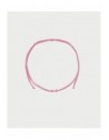 Girocollo Rue des Mille Charm Bar Soft Cord con cordino rosa pastello