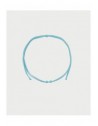 Girocollo Rue des Mille Charm Bar Soft Cord con cordino turchese