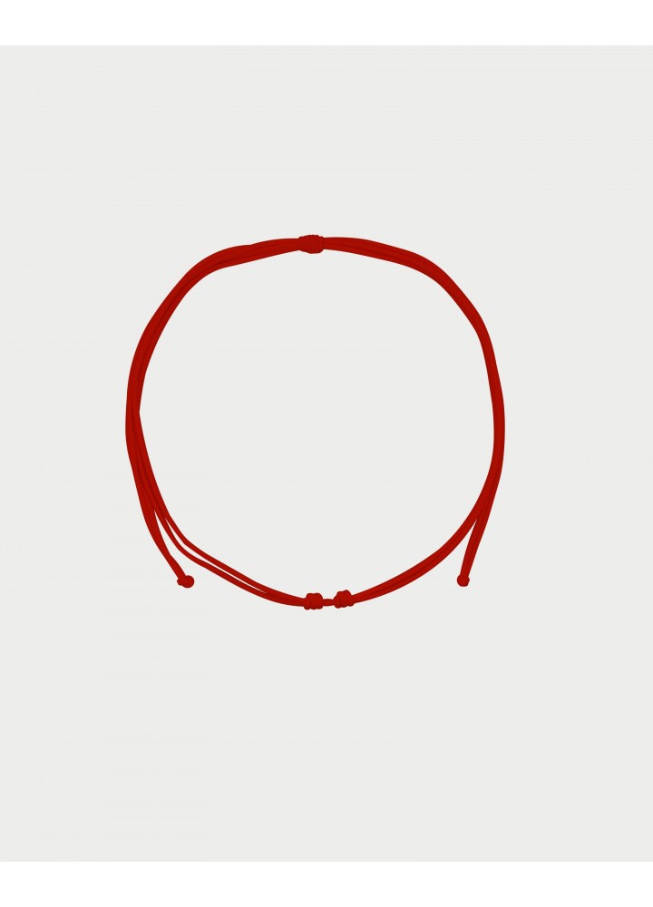 Girocollo Rue des Mille Charm Bar Soft Cord con cordino rosso