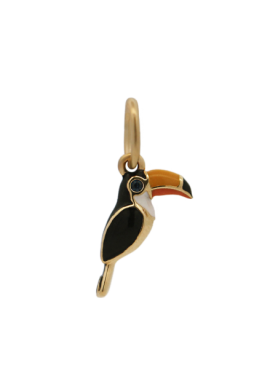 Charm Rue des Mille CharmBar Tucano dorato smaltato — CB-LCN 117