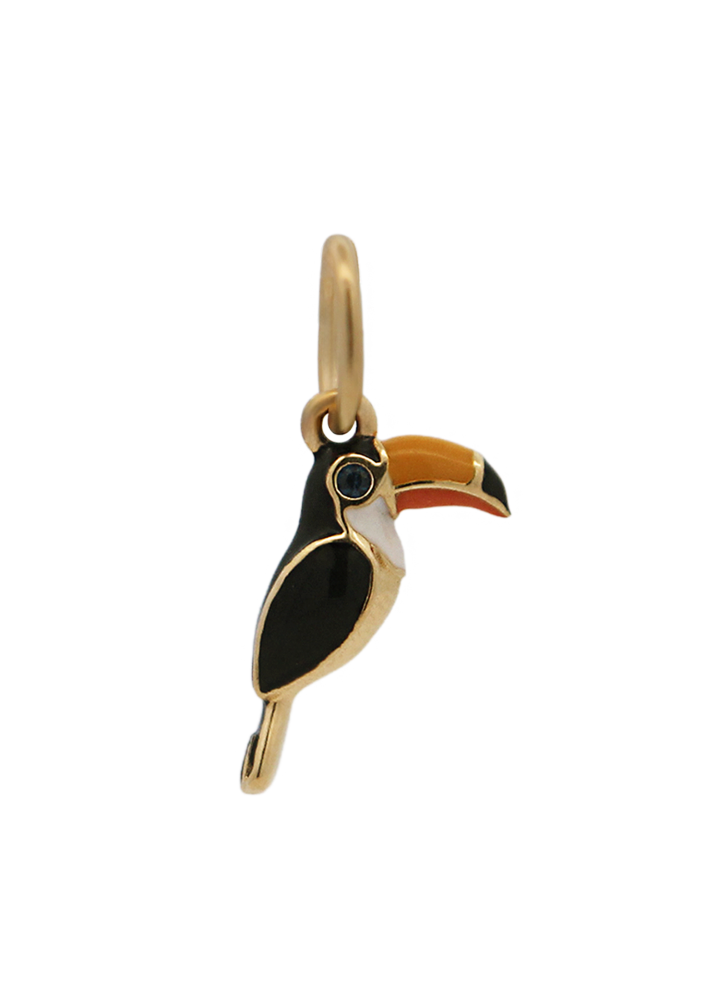 Charm Rue des Mille CharmBar Tucano dorato smaltato — CB-LCN 117