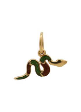 Charm Rue des Mille CharmBar Serpente dorato smaltato — CB-LCN 118