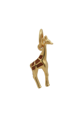 Charm Rue des Mille CharmBar Giraffa dorata smaltata — CB-LCN 120