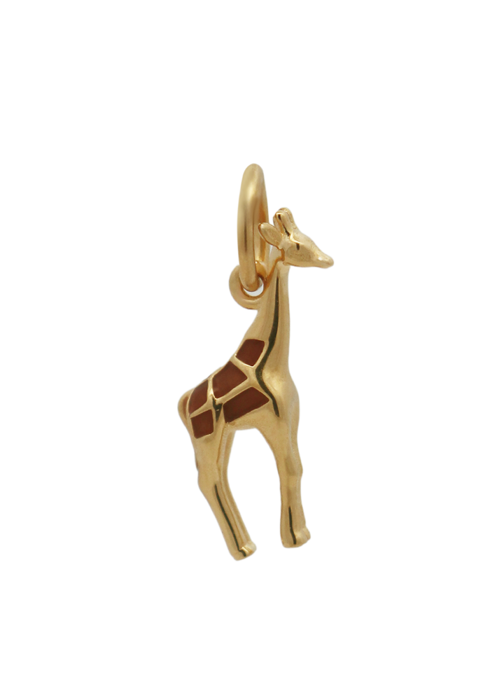 Charm Rue des Mille CharmBar Giraffa dorata smaltata — CB-LCN 120