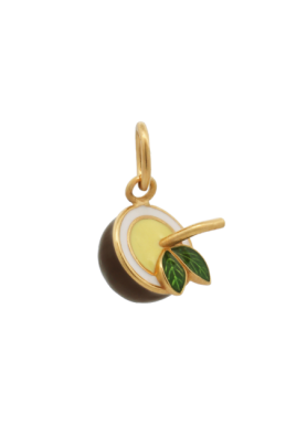 Charm Rue des Mille CharmBar Noce di Cocco dorata smaltata — CB-LCN 123